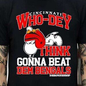 Cincinnati Bengals Who Dey Chase Burrow Mixon Signatures Football T-Shirt 165